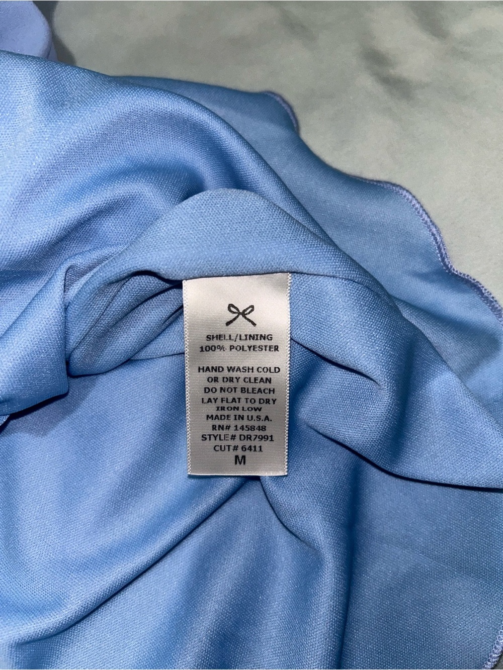 Everly Light Blue Ruffle Cami - Picture 6 of 8